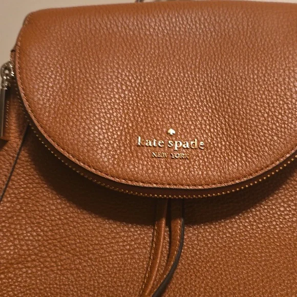 Kate Spade Brown Leather Backpack - Picture 2 of 3